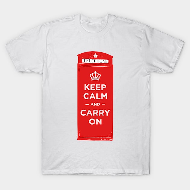 Keep calm and carry on T-Shirt by TompasCreations